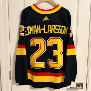 Authentic Adidas Vancouver Canucks Oliver Ekman-Larsson Skate 1.0 Jersey Size 44